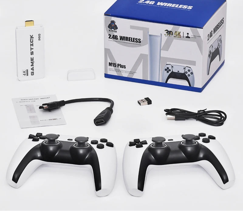 Game Stick 2.4g Wireless Classic TV Video Games Console 4K TV HD