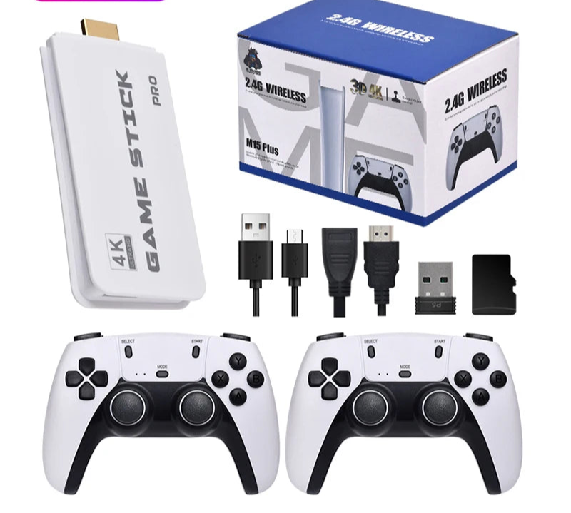 Game Stick 2.4g Wireless Classic TV Video Games Console 4K TV HD
